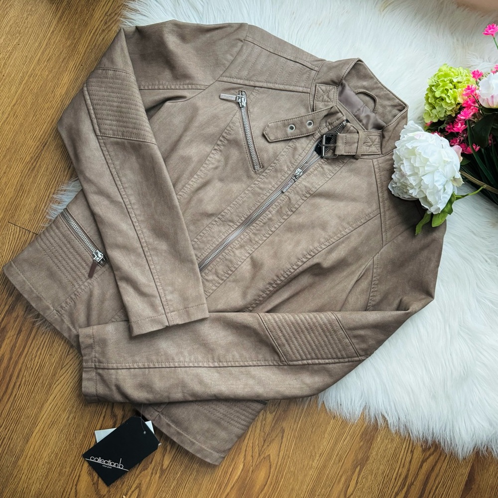 Collection B. Faux Leather Jacket